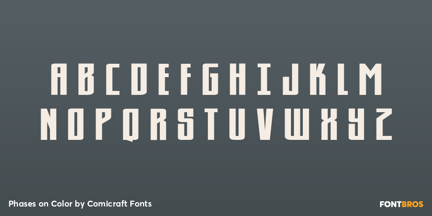 Phases on Color Font Poster #2