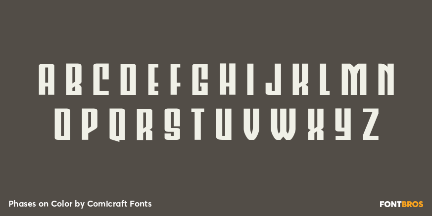 Phases on Color Font Poster #3