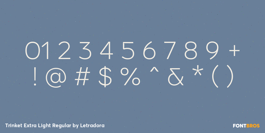 Trinket Extra Light Regular Font Poster #4