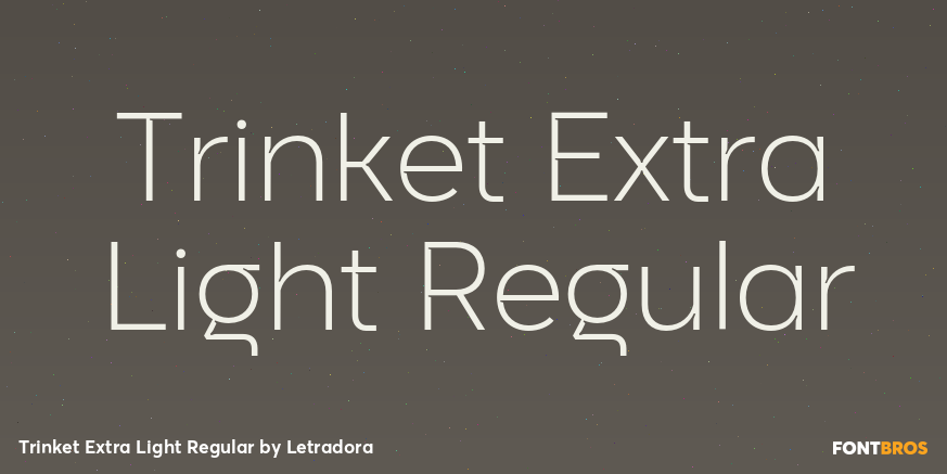 Trinket Extra Light Regular Font Poster #1
