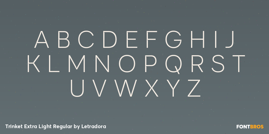 Trinket Extra Light Regular Font Poster #2