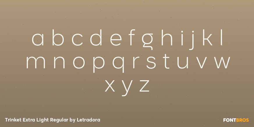 Trinket Extra Light Regular Font Poster #3