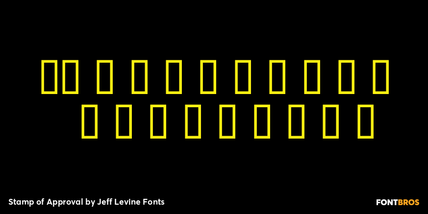 Stamp of Approval Font Poster #4