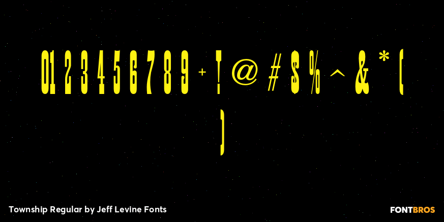 Township Regular Font Poster #4