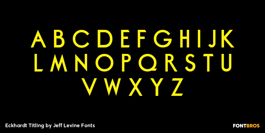 Eckhardt Titling Font Poster #3