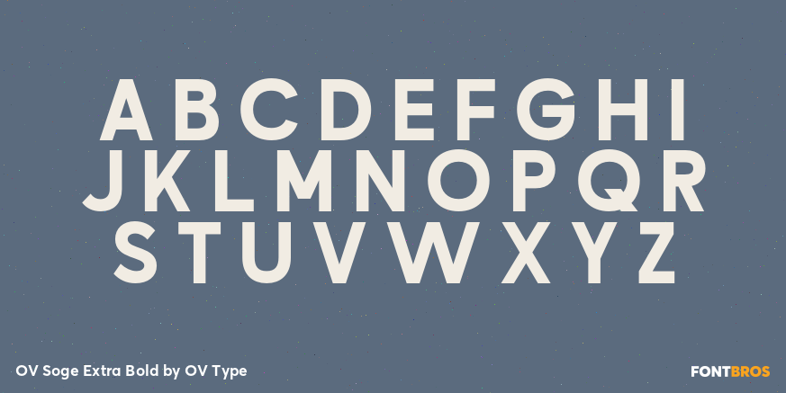 OV Soge Extra Bold Font Poster #2