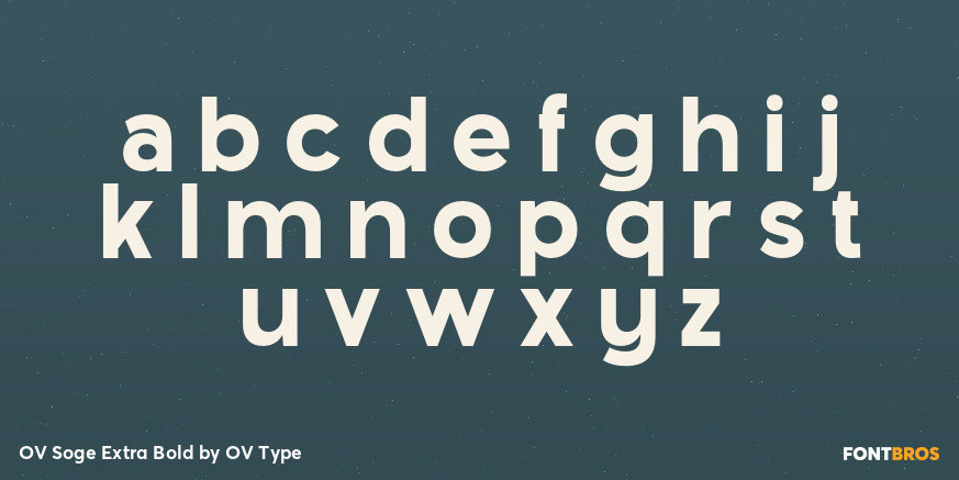 OV Soge Extra Bold Font Poster #3