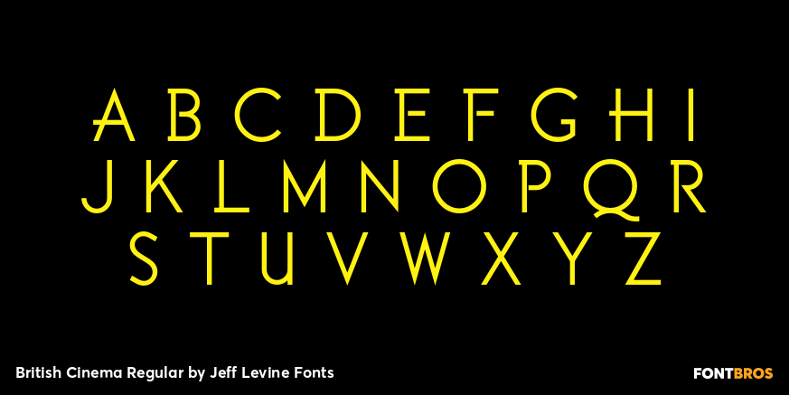 British Cinema Regular Font Poster #3