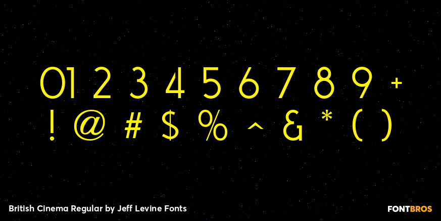 British Cinema Regular Font Poster #4