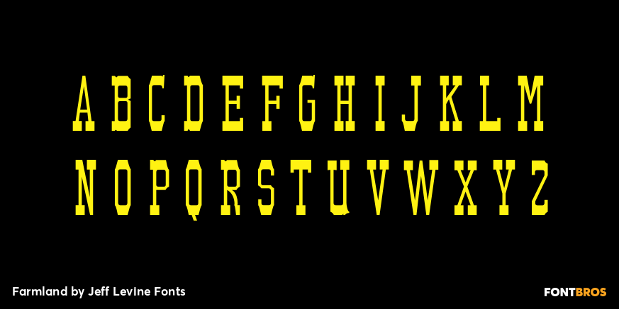 Farmland Font Poster #2