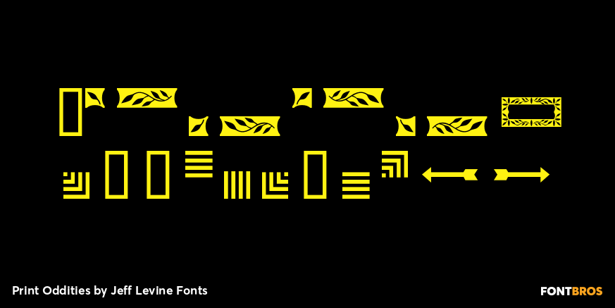 Print Oddities Font Poster #4