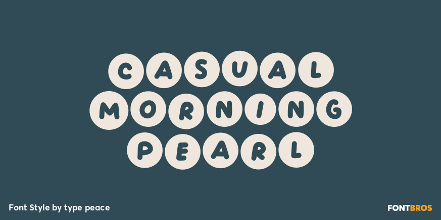 Casual Morning Pearl Poster