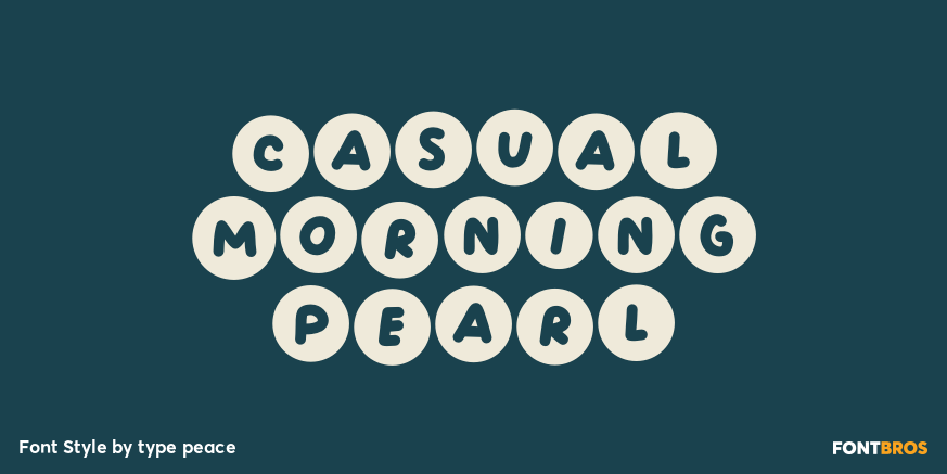 Casual Morning Pearl Poster