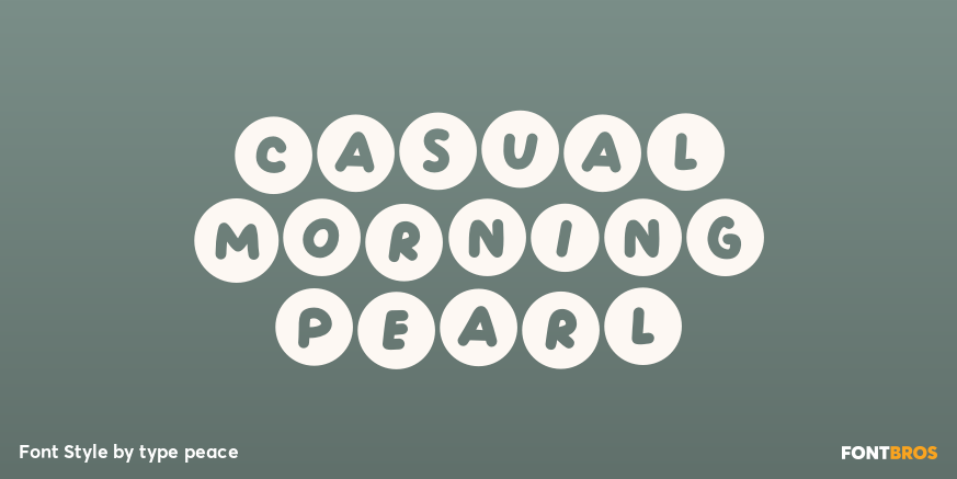 Casual Morning Pearl Poster