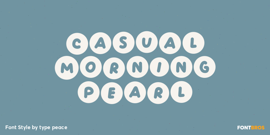 Casual Morning Pearl Poster