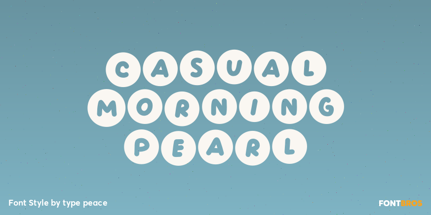 Casual Morning Pearl Poster