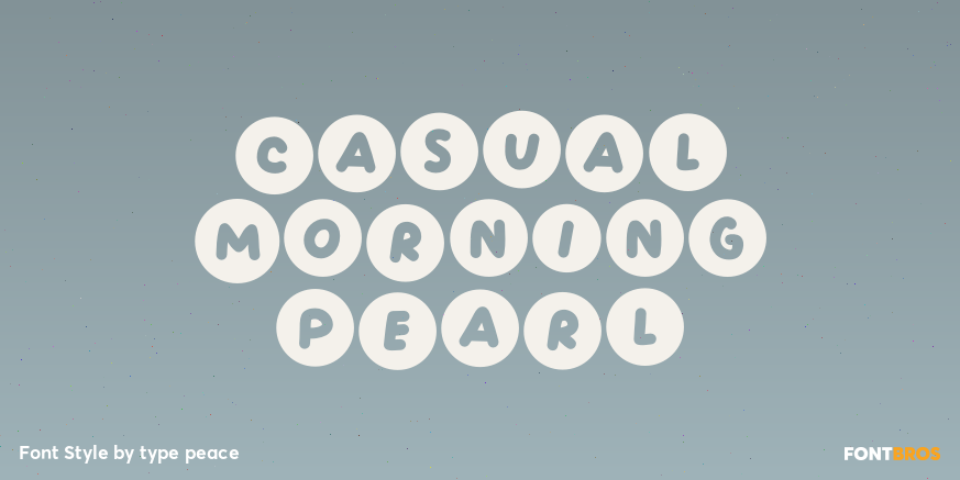 Casual Morning Pearl Poster