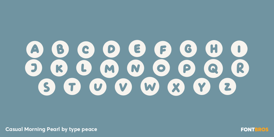 Casual Morning Pearl Font Poster #2