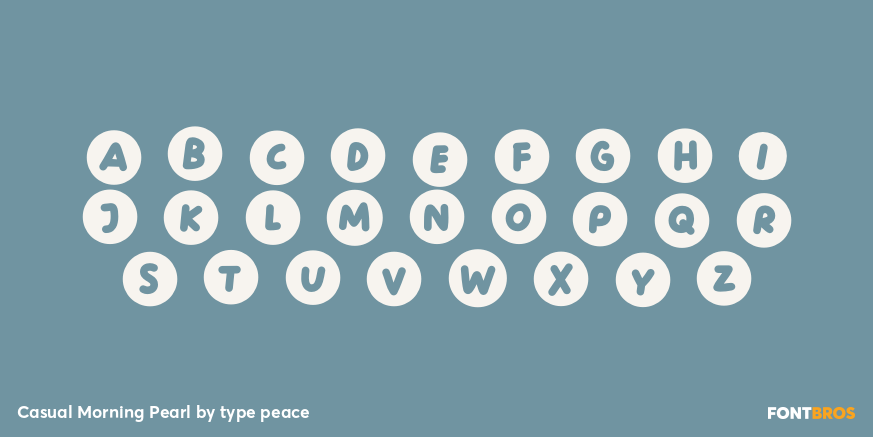 Casual Morning Pearl Font Poster #3