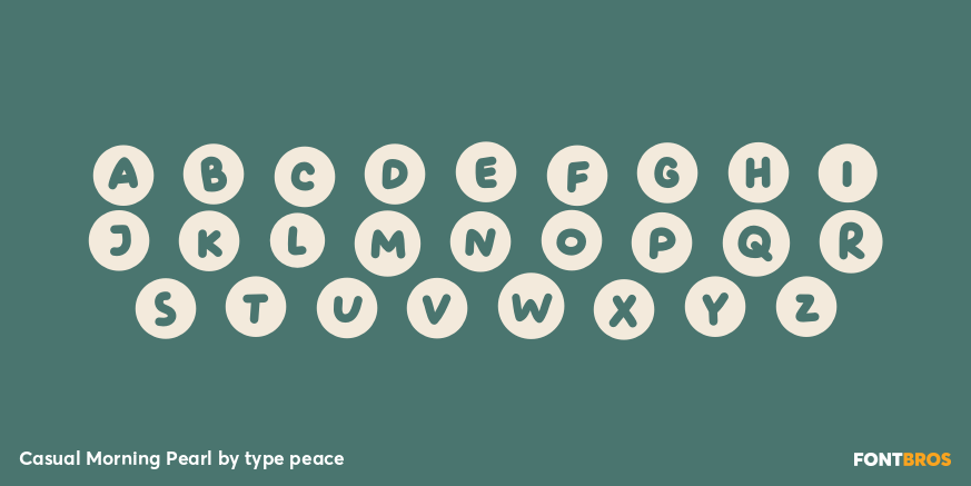 Casual Morning Pearl Font Poster #1