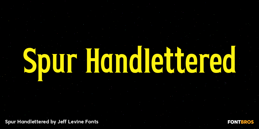 Spur Handlettered Font Poster #1