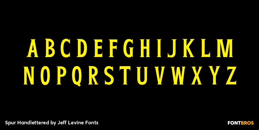 Spur Handlettered Font Poster #2