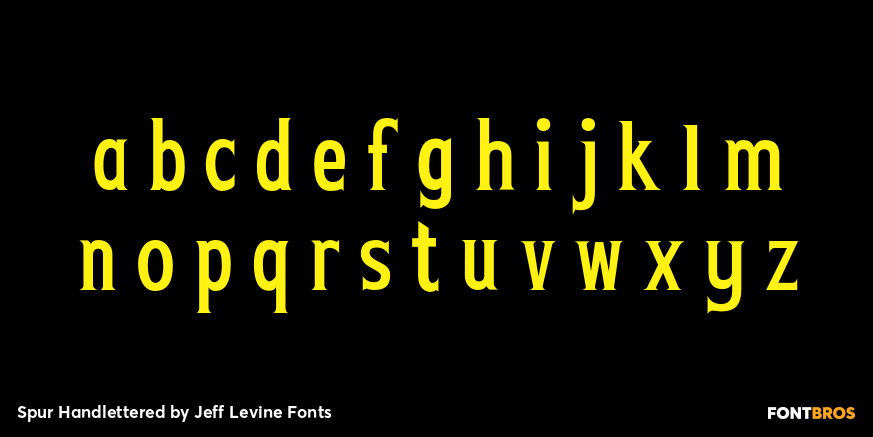 Spur Handlettered Font Poster #3