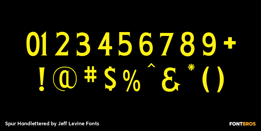 Spur Handlettered Font Poster #4