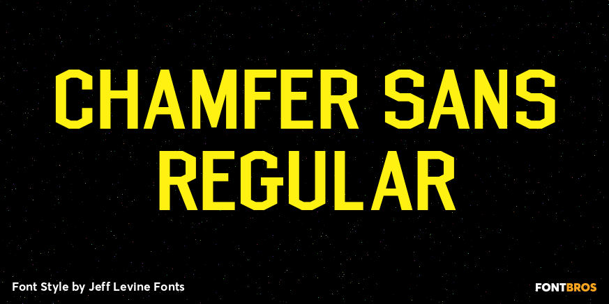 Chamfer Sans Regular Poster
