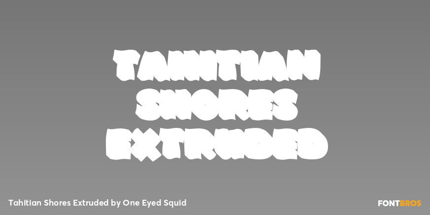 Tahitian Shores Extruded Poster