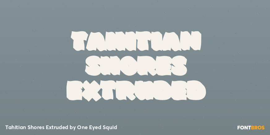 Tahitian Shores Extruded Poster