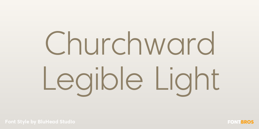 Churchward Legible Light Font Poster #1
