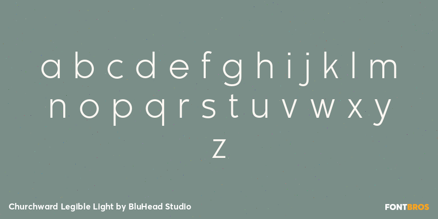 Churchward Legible Light Font Poster #1
