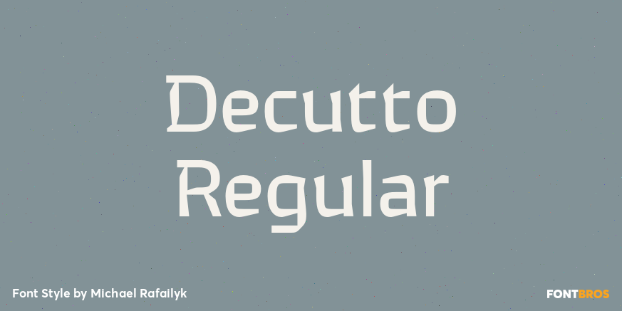 Decutto Regular Poster