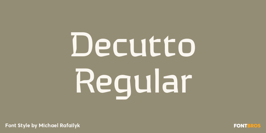 Decutto Regular Poster