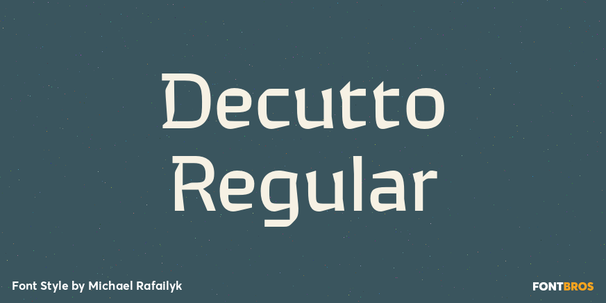 Decutto Regular Poster