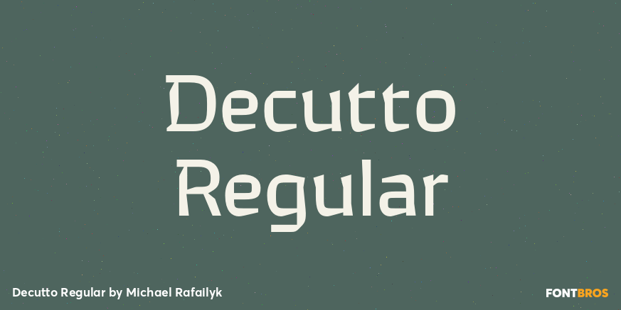 Decutto Regular Poster
