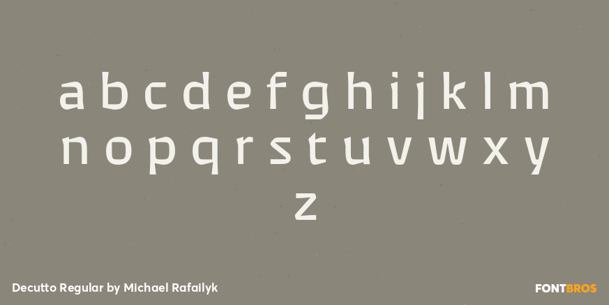 Decutto Regular Font Poster #1