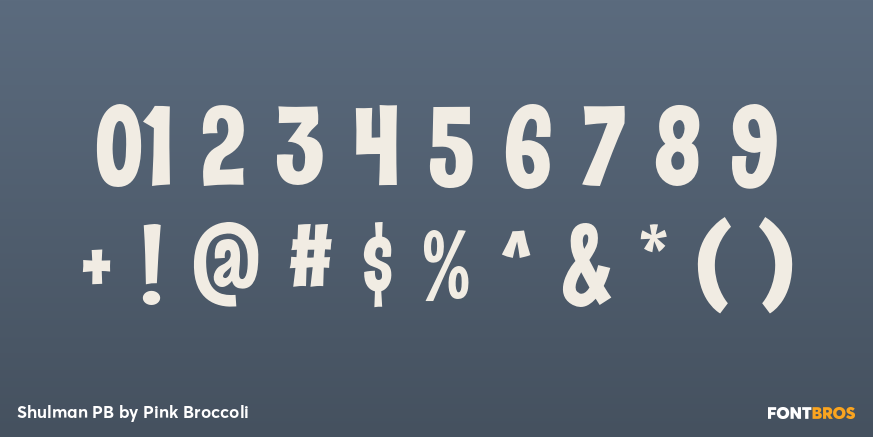 Shulman PB Font Poster #4