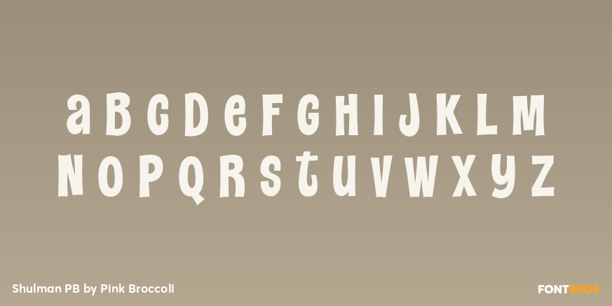Shulman PB Font Poster #3