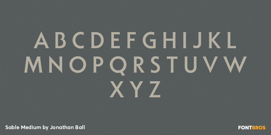 Sable Medium Font Poster #2