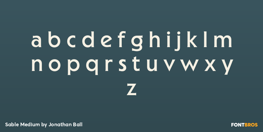 Sable Medium Font Poster #3