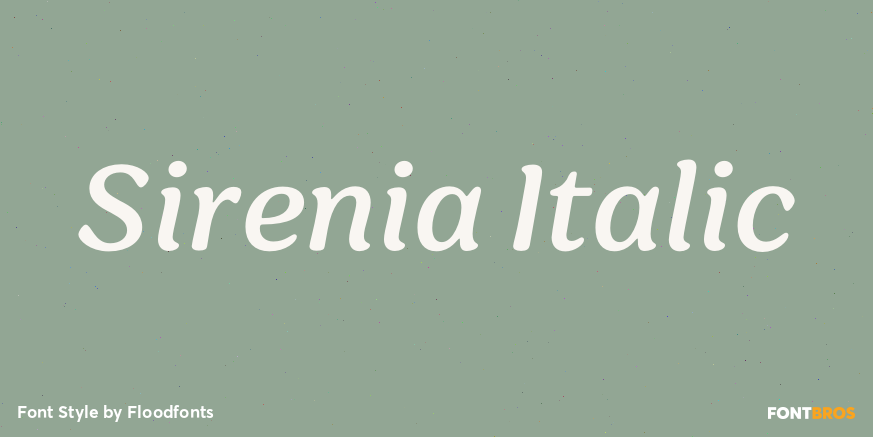 Sirenia Italic Poster