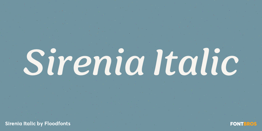 Sirenia Italic Poster