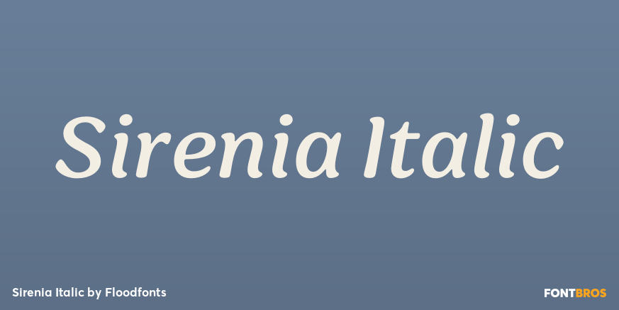 Sirenia Italic Poster
