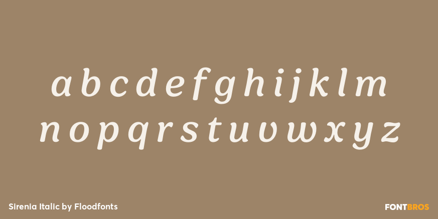 Sirenia Italic Font Poster #1
