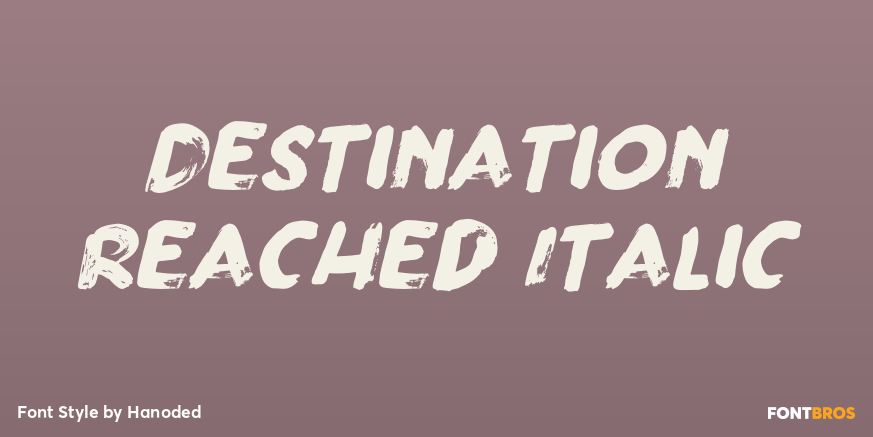 Destination Reached Italic Poster