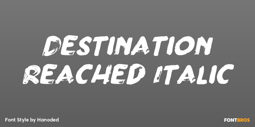 Destination Reached Italic Poster