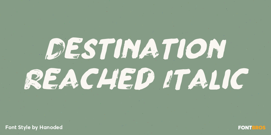 Destination Reached Italic Poster