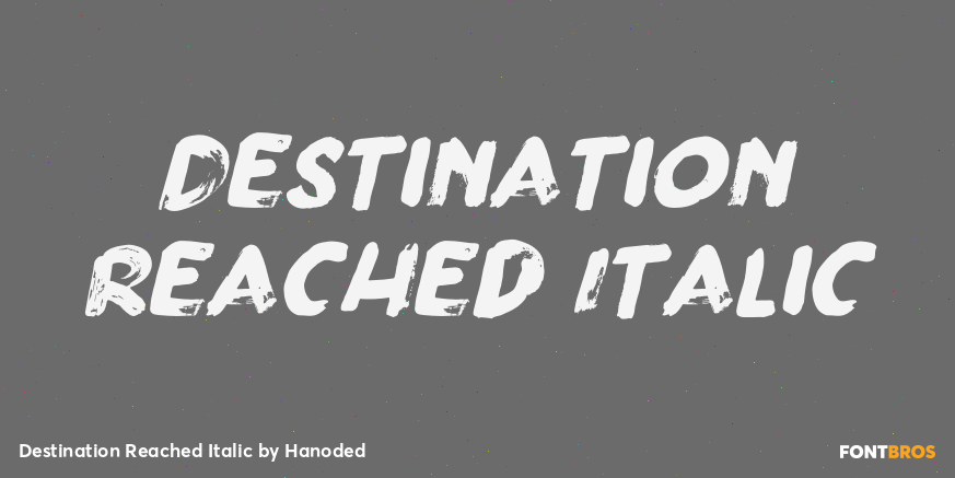 Destination Reached Italic Poster